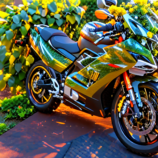 201_A motorized bicycle covered with greens and beans..png